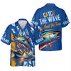 Maxcorners Catch The Wave Hook The Tuna SPF Shirts, Fishing Shirts For Men, Fisherman Gift