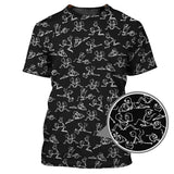 Maxcorners Funny Golf Shirt For Golfer, Stick Figure Pattern Golf Shirt, Crazy Golf Shirt For Men