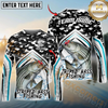 Maxcorners Fishing Black Camo Sport Custom Name & Team Name 3D Shirts