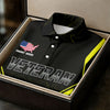 Maxcorners Personalized Veteran America 250 Polo Shirt Yellow Accent, Golf Shirts For Women, Women’s Golf Apparel LM1507