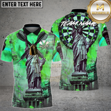 Maxcorners Dart Shirt Liberty Urban Art Dartboard Multioptions Personalized Name, Team Name Unisex 3D Shirt (4 Colors)