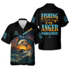 Maxcorners Fishing Is My Anger Management Men Fishing Shirt, SPF Shirt For Men, Presents For Fishermen