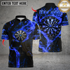 Maxcorners Darts Skull Flame Dartboard Design Multicolor Customized Name, Team Name 3D Shirts