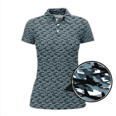 Maxcorners Camo Pattern Golf Shirt, Crazy Golf Shirt For Golfer, Golf Shirts For Men