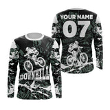 Maxcorners Camo Downhill MTB jersey mens UPF30+ mountain bike gear kids customized cycling jersey boys girls LM2809