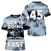 Maxcorners Life Is Going Downhill Fast Cycling Customize Name 3D Shirts
