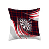 Maxcorners Darts Classic Plaid Target Multicolor Customized Name 3D Pillow