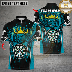 Maxcorners Fire Bull Darts Design Multicolor Customized Name, Team Name 3D Shirts