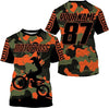 Maxcorners Motocross Camo FMX Customize Name And Number 3D Shirts