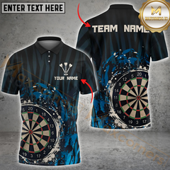 Maxcorners Darts Splash Multicolor Customized Name, Team Name 3D Shirts