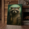 Maxcorners Funny Raccoon Fukin Finger Canvas Wall Art – Hilarious Gift for Hunters, Men & Cabin Decor