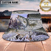 Maxcorners Fishing Water Splash Fish Scale Collage Personalized 3D Bucket Hat (13 Fish Species)