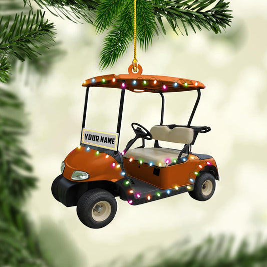 Maxcorners Personalized Golf Cart Ornaments, Golf Keychain, Funny Golf Accessories, Gift For Golfers