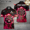 Maxcorners Darts Flame Skull Dartboards Multicolor Customized Name, Team Name 3D Shirts