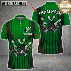 Maxcorners Cowboy Bowling Gunner Multicolor Customized Name, Team Name 3D Shirts