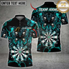 Maxcorners Darts Gothic Skull Butterfly Dartboard Multicolor Customized Name, Team Name 3D Shirts