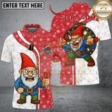 Maxcorners Darts Angry Gnome Christmas Personalized Name 3D Unisex Shirt