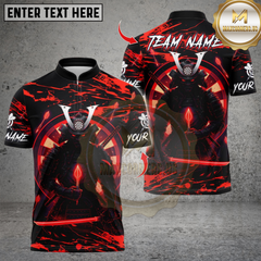 Maxcorners Darts Samurai Multicolor Customized Name, Team Name 3D Shirts