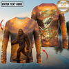 Maxcorners Fishing Sunset Lake Bigfoot Fisherman I Don’t Need Therapy I Just Need To Go Personalized Name, Team Name 3D Long Sleeve Shirt (Large Mouth Bass, Walleye, Trout, Crappie, Catfish, Pike)