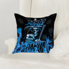 Maxcorners Darts Till Death Grim Reaper Flame Multicolor Customized Name 3D Pillow