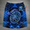 Maxcorners Darts Neon Retro Dartboard Personalized 3D Skirts With Shorts
