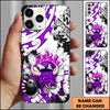 Maxcorners Bowling Bull Fire Strike Multicolor Personalized Name 3D Phone Case