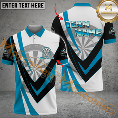 Maxcorners Darts Dartboard Classic Mutilcolor Options Personalized Name, Team Name 3D Polo Shirt