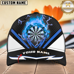 Maxcorners Darts Fire Thunder Multicolor Option Personalized Name 3D Cap