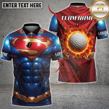 Maxcorners Golf Fireball Drive Personalized Name 3D Unisex Shirt