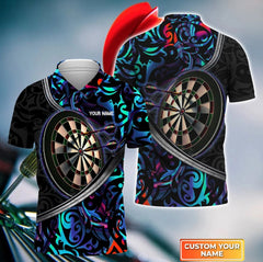 Maxcorners Dart Personalized Name Tattoo Color Darts 3D Shirt