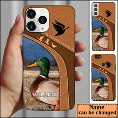 Maxcorners Duck Hunting Personalized Name Phone Case LM0912