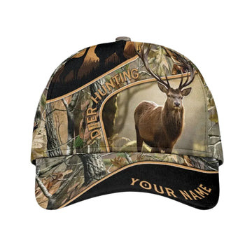 Maxcorners Custom Deer Hunting Baseball Caps For Hunter, Custom Deer Hunting Caps LM0402