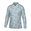 Maxcorners Funny Flamingos Golf Polo Shirt, Golfing Apparel, Mens Golf Gift, Funny Golf Polos