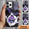 Maxcorners Bowling Angry Ball Dots Multicolor Personalized Name 3D Phone Case