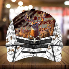Maxcorners Epic Chuilux Fashion Deer Hunting 3D Multicolor Personalized Cap
