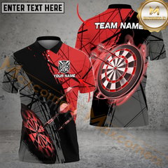 Maxcorners Flying Arrow Darts Jersey Multicolor Option Customized Name, Team Name 3D Polo Shirt