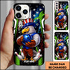 Maxcorners Bowling Patriotic Eagle Player Multicolor Personalized Name 3D Phone Case