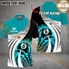 Maxcorners Ball 8 Skull Hand Billiard Jersey Multicolor Options Personalized Name, Team Name 3D Polo Shirt