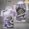 Maxcorners Darts Dragon With Flower Multicolor Customized Name, Team Name 3D Shirt