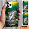 Maxcorners Underwater Sunbeam Nature Personalized Name Phone Case (13 Fish Species)