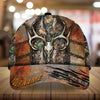 Maxcorners Skull Deer Hunting Steel Pattern 3D Multicolor Personalized Cap