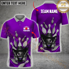 Maxcorners Bowling Cowboy Ball with Guns Multicolor Personalized 3D Shirt