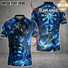 Maxcorners Darts Flaming Warrior Target Strike Multiple Options Personalized Name, Team Name 3D Shirt