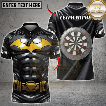 Maxcorners Darts Champion Bullseye Personalized Name 3D Unisex Shirt