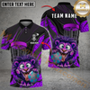 Maxcorners Lion Disc Golf Player Funny Cartoon Expression Personalized Name, Team Name 3D Shirt (4 Colors)