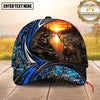 Maxcorners Deer Hunting Skull Hunter Sunset Camo Multiple Options Personalized Name 3D Cap