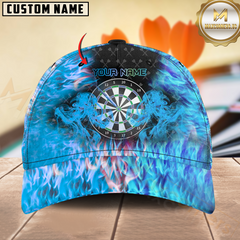 Maxcorners Darts Double Flame Multicolor Option Personalized Name 3D Cap