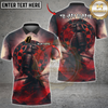 Maxcorners Darts Samurai Smoke Dartboard Multicolor Customized Name, Team Name 3D Shirts