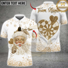 Maxcorners Darts Leopard Print Santa Heart Multicolor Customized Name, Team Name 3D Shirts