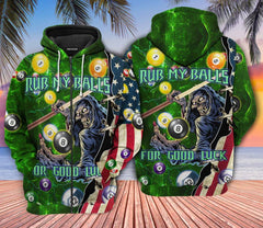 Maxcorners Billiard For Good Luck 3D All Over Printed Clothes